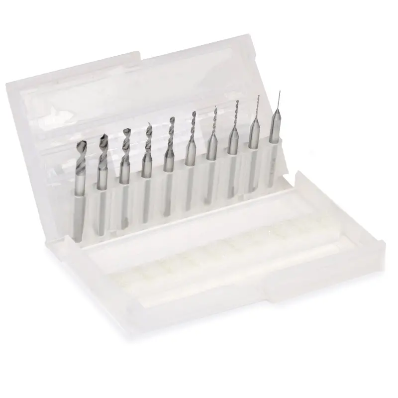 10-Piece Inch-Size Carbide Drill Bit Set – High-Performance Collection 1