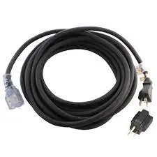 25-Foot 12/3 Gauge Extension Cord – Heavy-Duty, Single-Outlet, Grounded 1