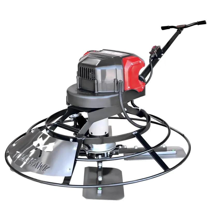 30" Cordless Battery-Powered Concrete Trowel With 18-Foot Bull Float Handle 1