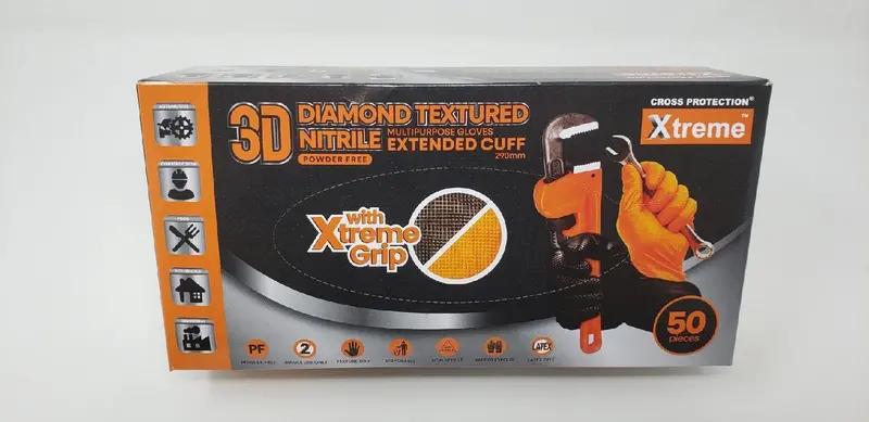 4-Mil Nitrile Multipurpose Glove – Medium Size 1