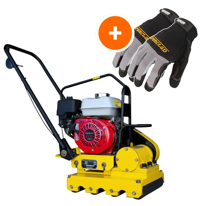 5.5 Hp Honda-Powered Paver Roller Compactor (17X12 In) For Brick, Stone & Sand Compaction 1