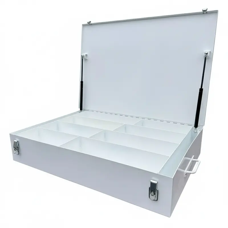 8-Compartment Bolt Organizer – Designed For 5/8″ & 3/4″ Bucket Truck Mounts 1