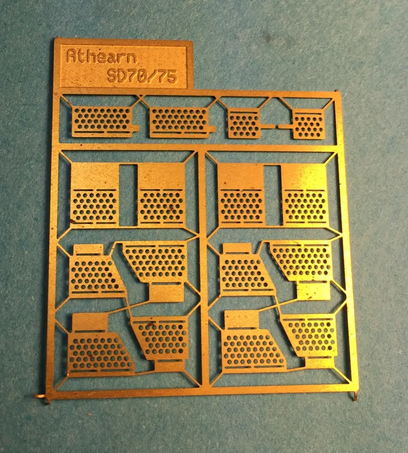 Athearn Sd70/Sd75 3-Step Brass Steps – Hand-Finished Model Railroad Details 1