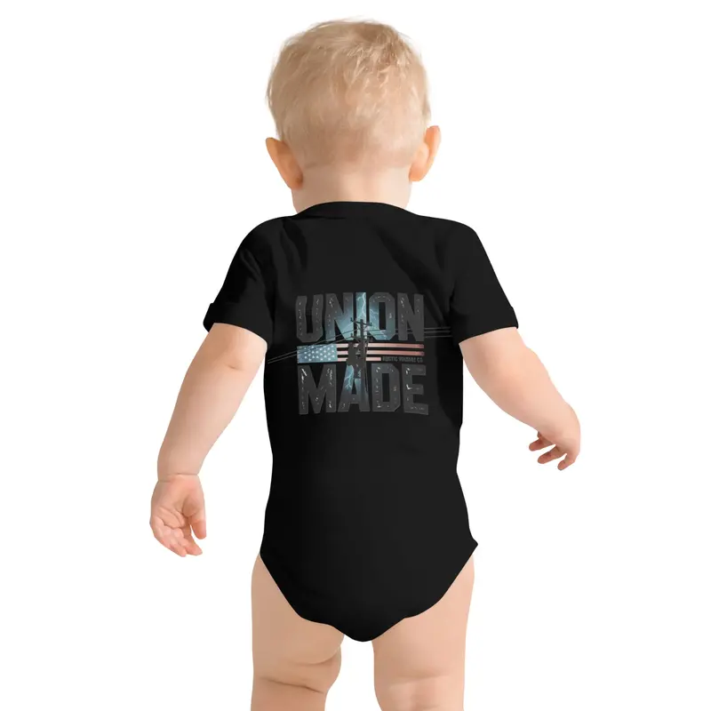 Baby Short-Sleeve One-Piece Bodysuit 1