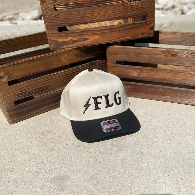 Black & Natural Otto Unisex Structured Hat 1