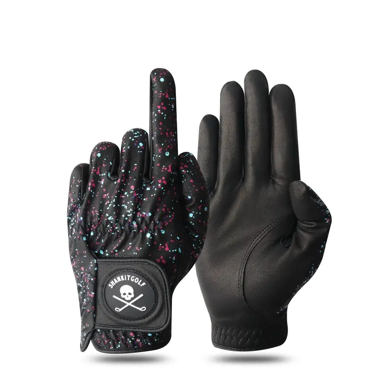 Black Paint-Splatter Golf Glove 1