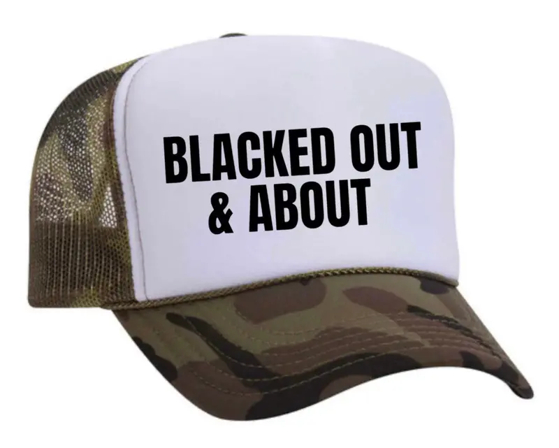 Blacked Out & About Lifestyle Trucker Hat 12