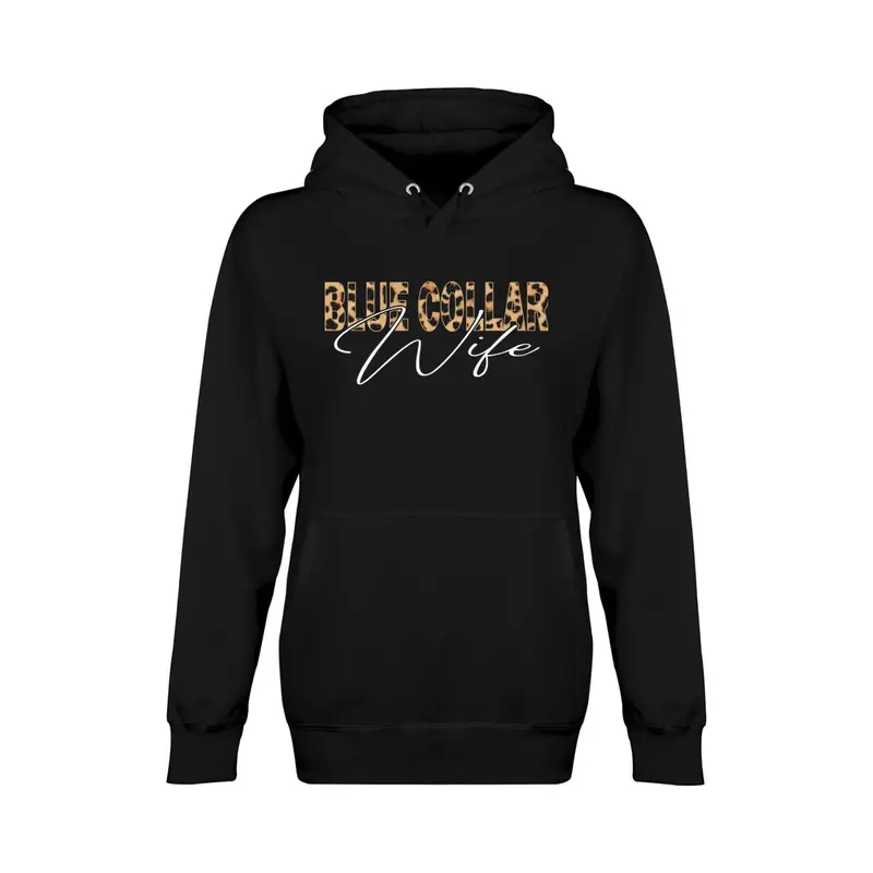Blue Collar Wife Cheetah-Print Hoodie 1
