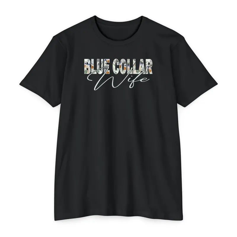 Blue Collar Wife Money Motif Tee 1