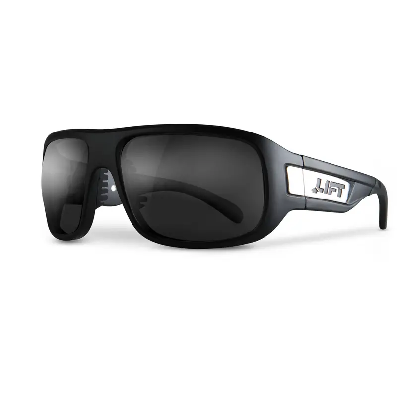 Bold Matte Black Ansi-Compliant Safety Eyewear 1