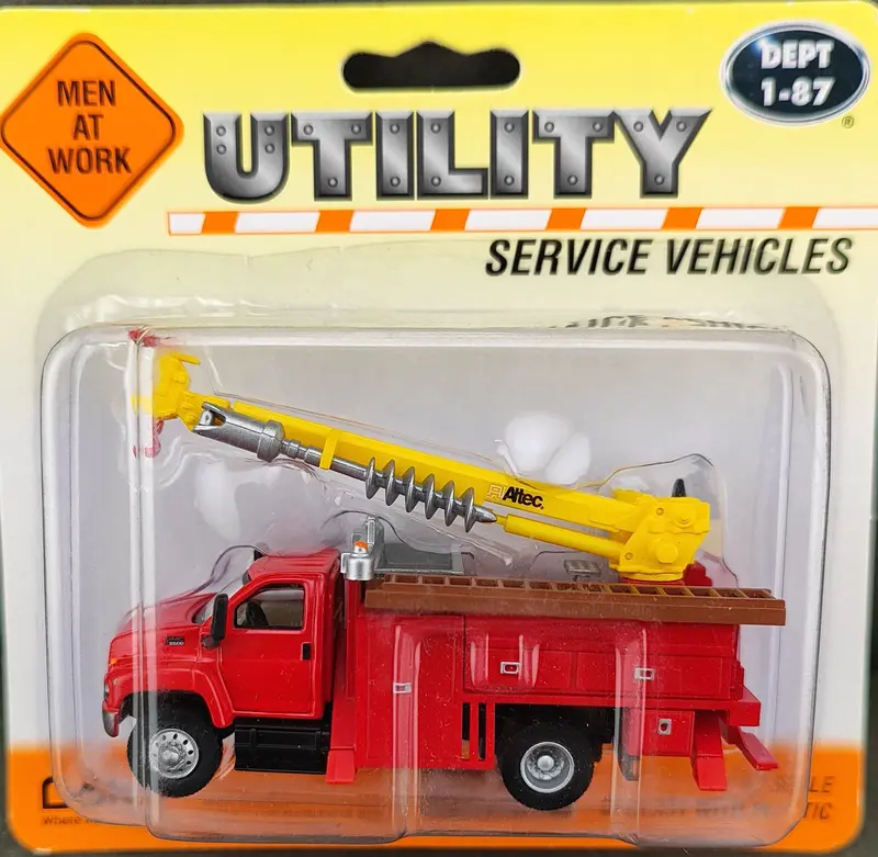 Boley Ho Scale Red Gmc Cab Auger Truck – Model #3023-11 1