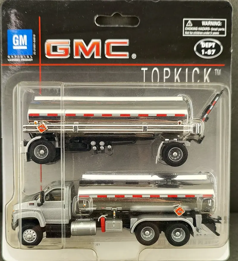 Boley Ho Scale Silver Gmc Cab Double-Tank Semi-Trailer Rig – Model #3018-66 1