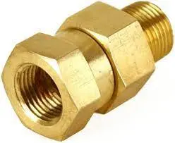 Brass 3/8 In Mxf Straight Swivel Fitting For Pressure Washer Hoses 1