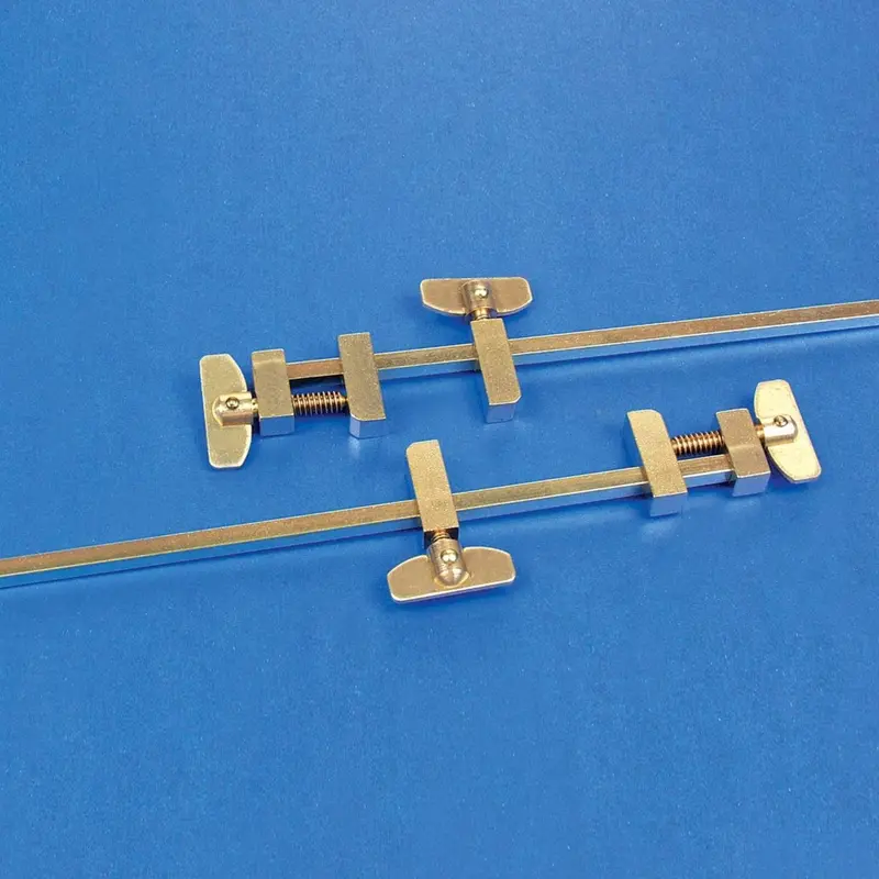Brass Mini Bar Clamps – 7" Length (Pair) 1