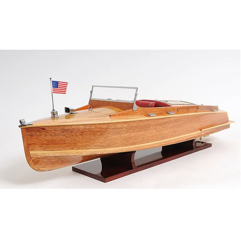 Chris Craft Runabout Preassembled Retro Boat Replica 1