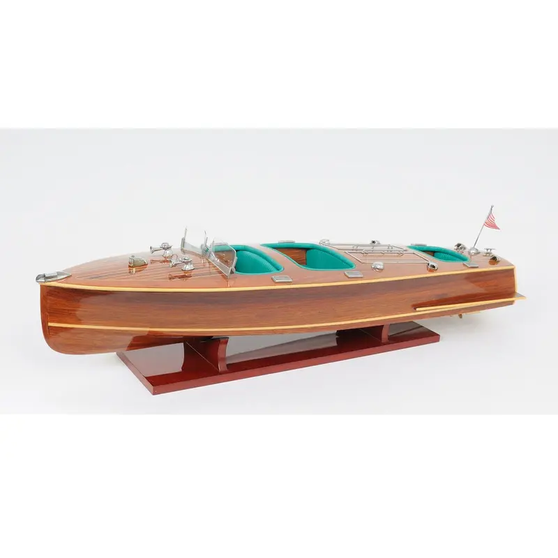 Chris Craft Triple-Cockpit Prebuilt Vintage Powerboat Model 1