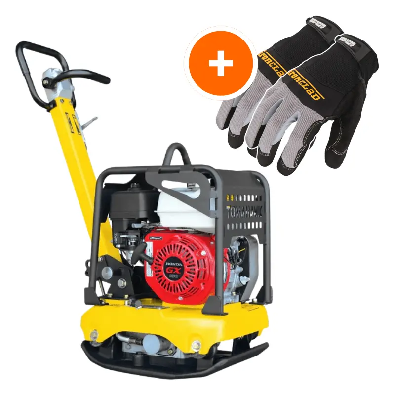 Compact Reversible Plate Compactor With Honda Gx160 – 5.5 Hp, 3,500 Lbs/Ft² Performance 1