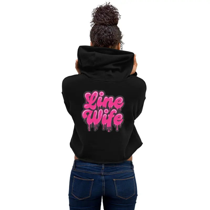 Crop Line Wife Pullover Hoodie 1