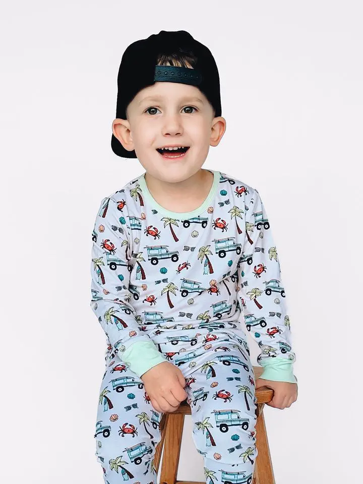 Don'T Be Crabby Bamboo Romper Set – Playful Marine-Themed 2-Piece Outfit 1