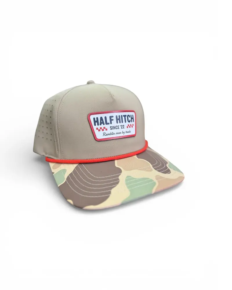 Duck Camo Vintage Logo Hat – Heritage-Style Cap With Camouflage Print 1