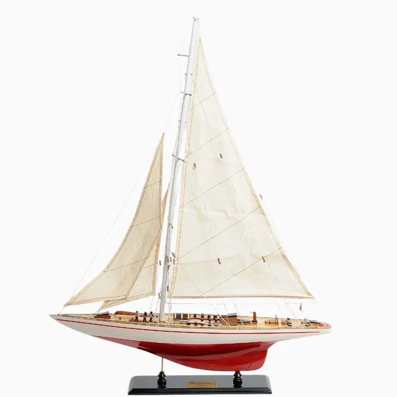 Endeavour Yacht Model – Small, Fully Painted And Assembled Display Piece 1