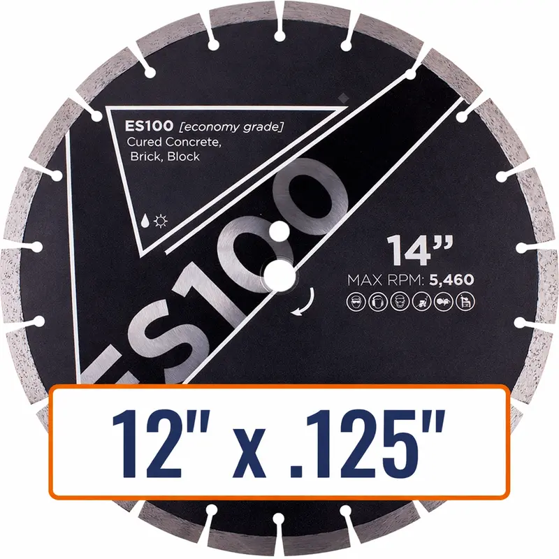 Es100 General-Purpose Concrete Saw Blade For Cutting Slabs And Masonry 1