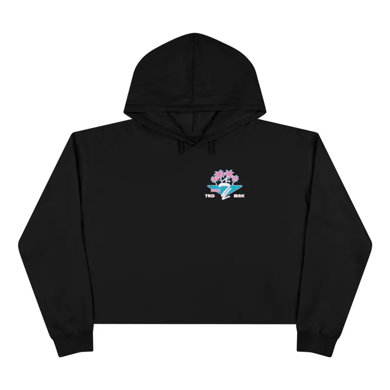 Fast Hands Easy Money Miami-Style Crop Hoodie 1