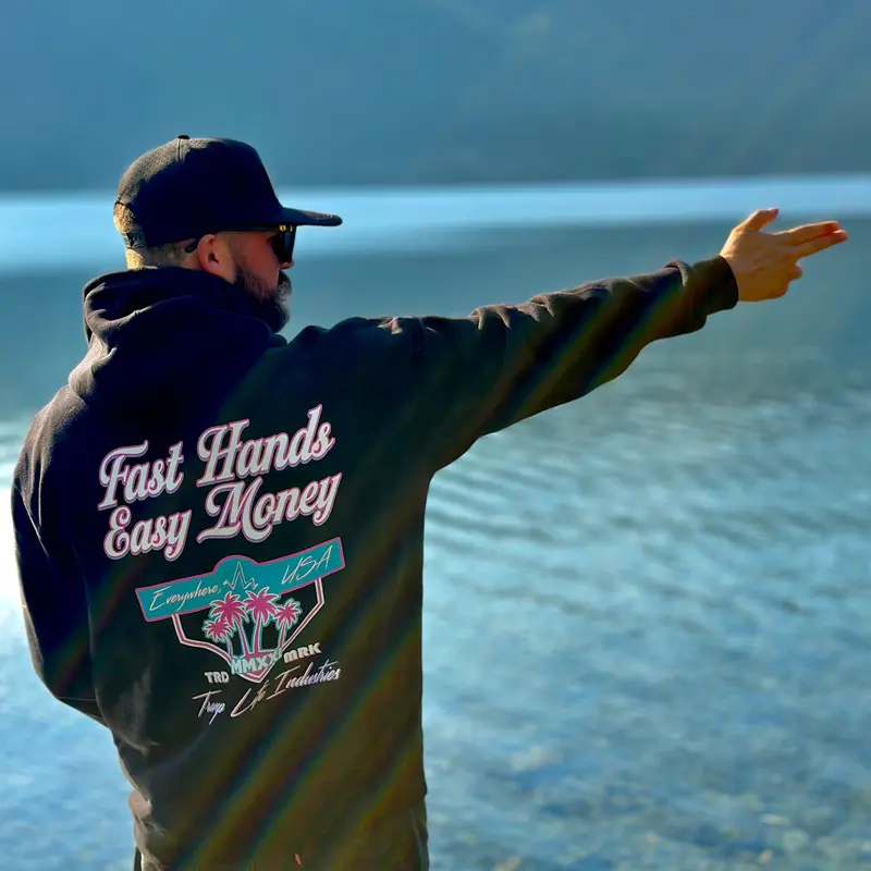 Fast Hands, Easy Money Pullover Hoodie 1
