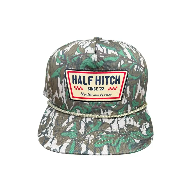Half Hitch Green Leaf Rope Trucker Hat 1
