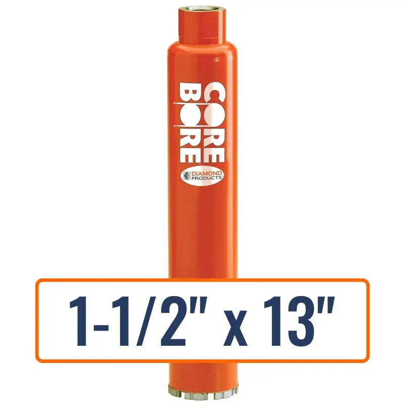 Heavy-Duty Orange Turbo Wet Core Drill Bit – High-Performance Boring 1