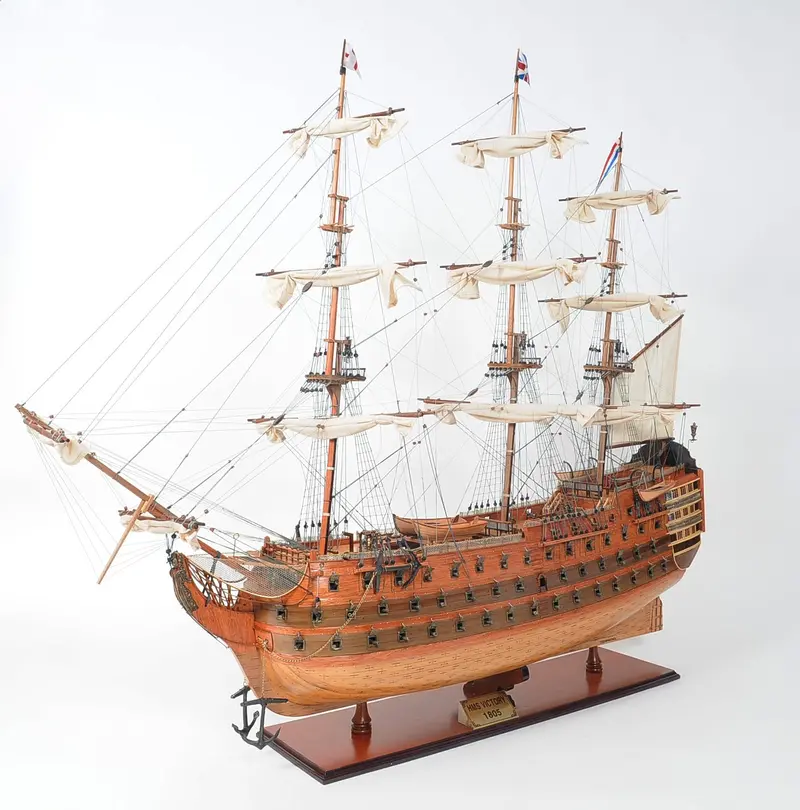 Hms Victory Extra-Large Wooden Model – Fully Assembled Historical Replica 1