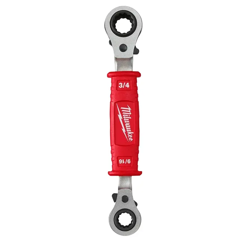 Insulated 4-In-1 Ratcheting Box Wrench For Electrical Work 1