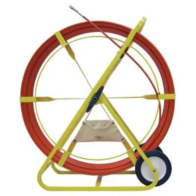 Jameson 1/2-Inch × 500-Foot Heavy-Duty Fiberglass Duct Rodder – High-Torque Application 1