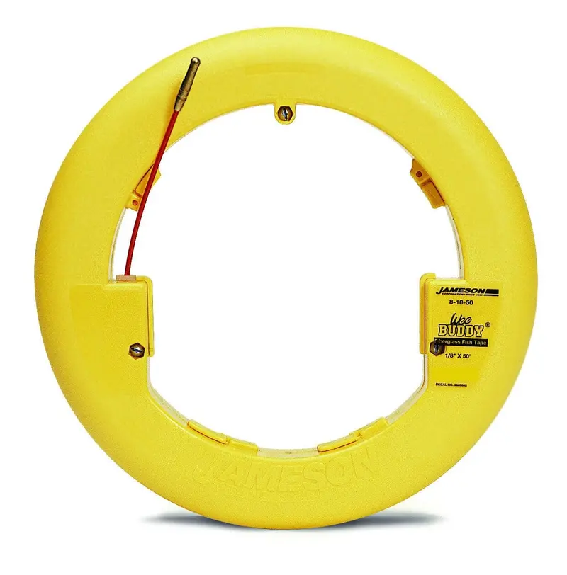 Jameson 1/8-Inch × 150-Foot Wee Buddy Fish Tape – Low-Profile Conduit Pulling Tape 1