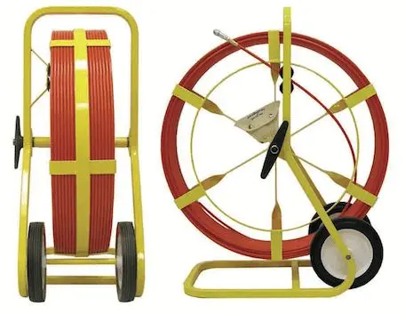 Jameson 3/8-Inch × 500-Foot Fiberglass Conduit Rodder – Non-Conductive & Stiff Core 1
