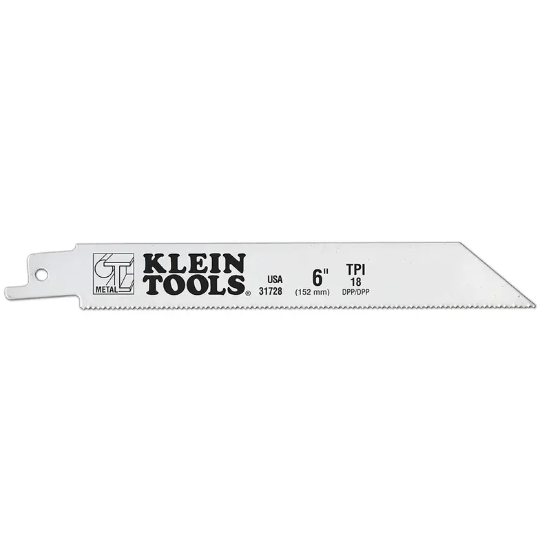 Klein 31728 Heavy-Metal Saw Blades – 6-Inch, 18 Tpi, 5-Pack 1
