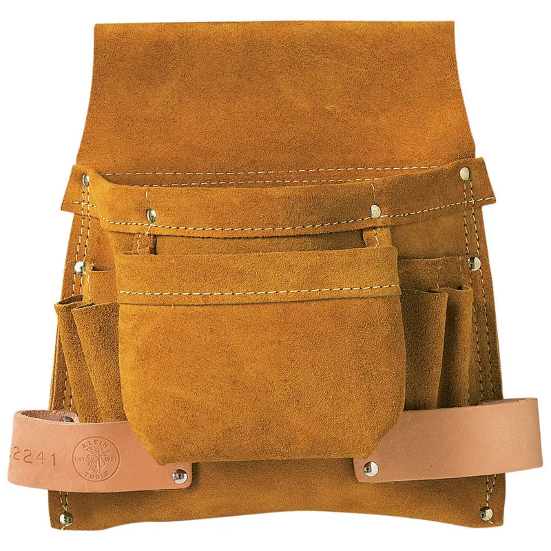 Klein 42241 6-Pocket Tool Pouch For Fasteners, Nails, Screws, And Hand Tools 1