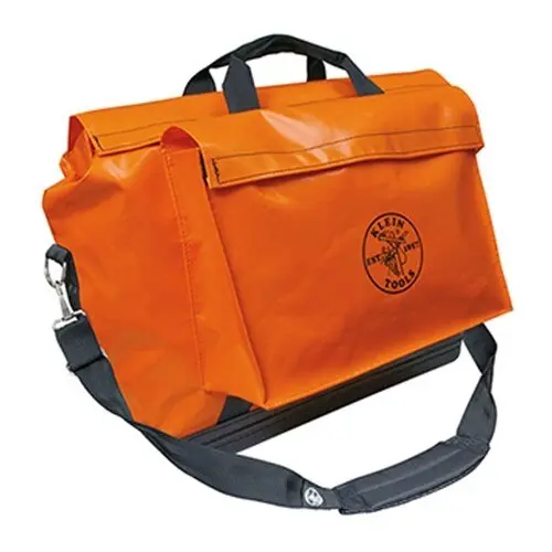 Klein 5181Ora Large Orange Vinyl Equipment Storage Bag 1