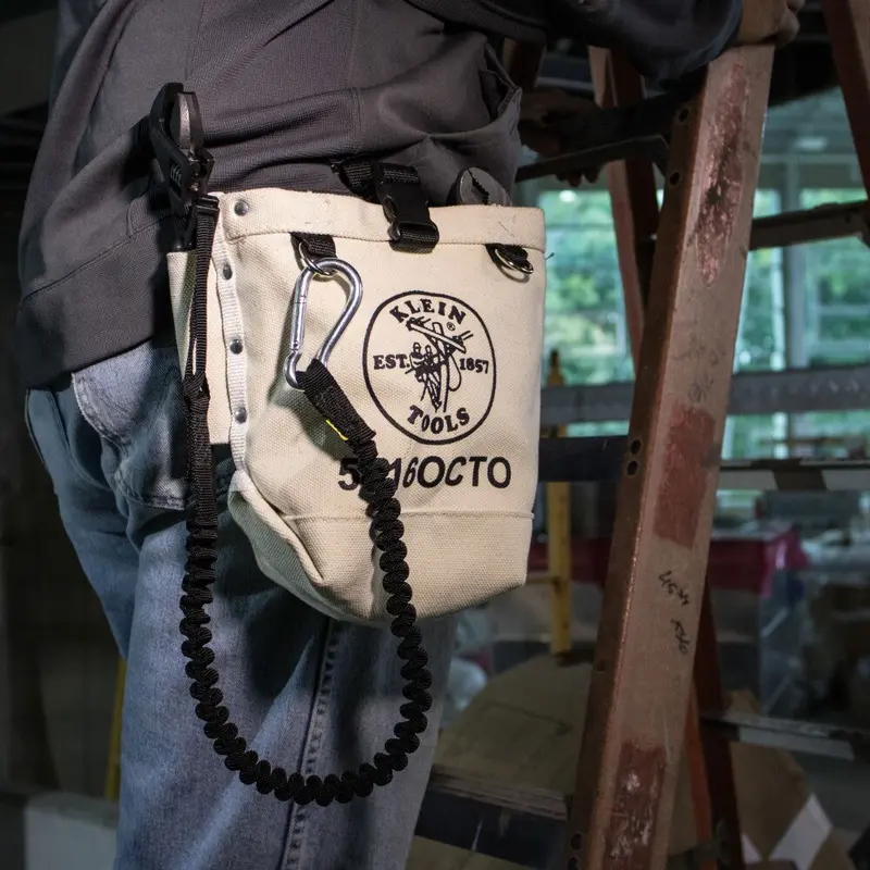 Klein 5416Octo 5" X 5" X 9" Multi-Compartment Tool Bag With Bull-Pin Pouch & Loop Connector 1