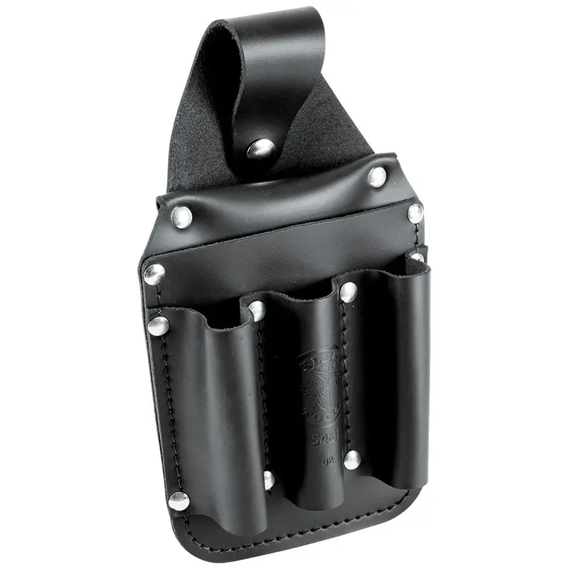 Klein 5481 Leather Tool Pouch – 6-Pocket Organizer, 5.75" X 2.5" X 10" 1