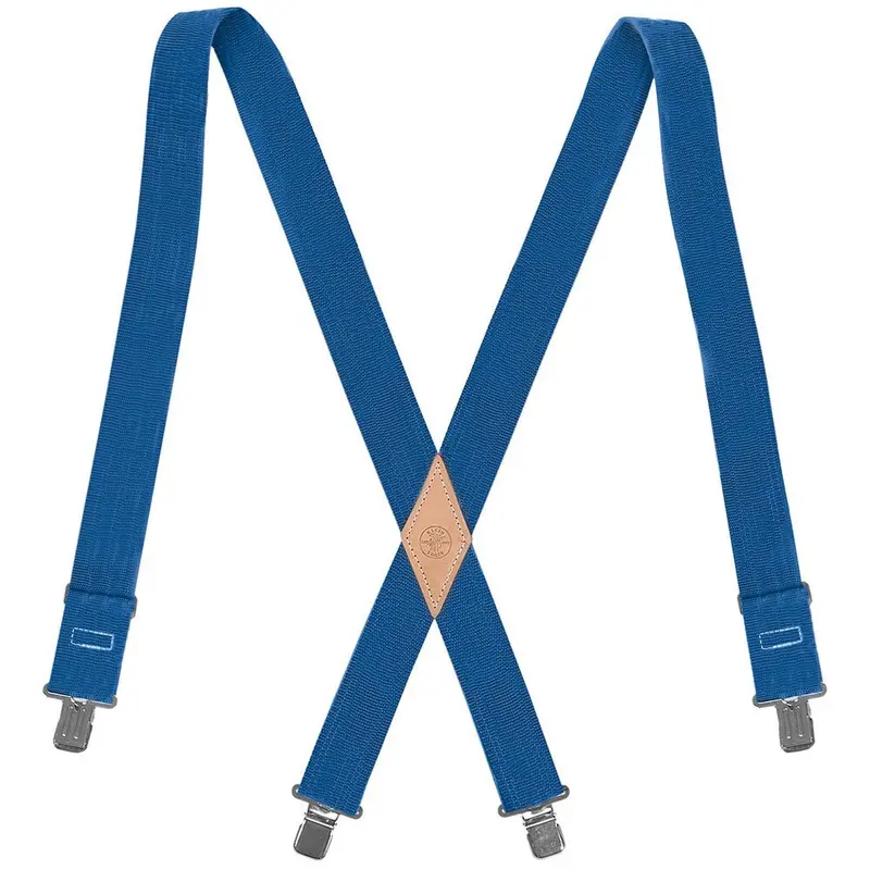 Klein Adjustable Nylon-Web Suspenders With Elastic Back Support 1