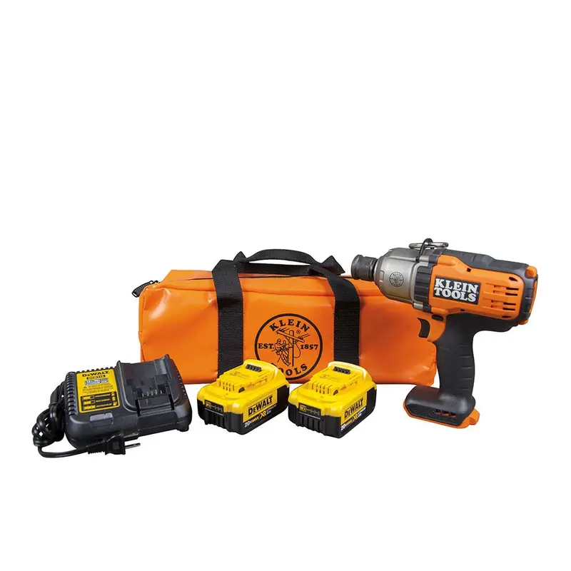 Klein Bat20-7161 7/16" Cordless Impact Wrench Kit With Battery And Charger 1