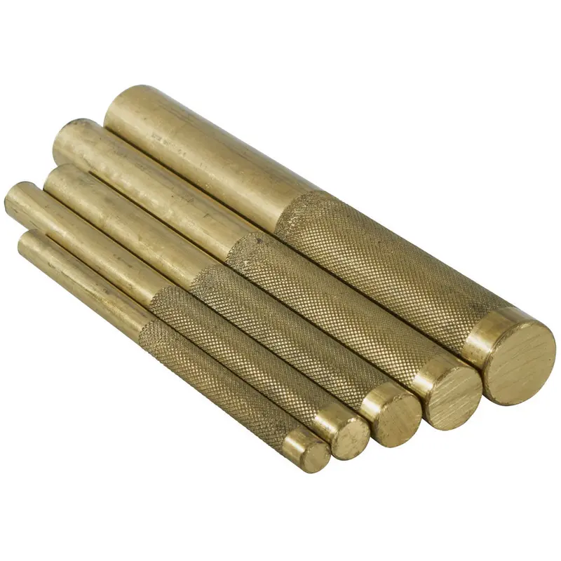 Klein Tools 4Bpset5 Five-Piece Brass Punch Set For Marking And Alignment 1