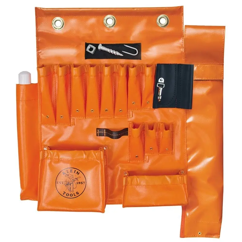 Klein Tools 51829Mhs Aerial Lineman’S Apron With Hot Stick Pocket & Magnetic Tool Holders 1