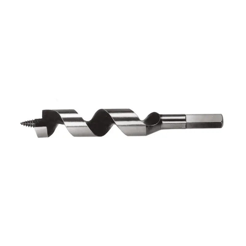 Klein Tools 53408 1-1/8" × 4" Steel Ship Auger Bit – Heavy-Duty Screw Point Design 1