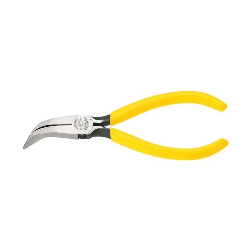 Klein Tools 6-Inch Curved Tip Long-Nose Pliers (D302-6) 1