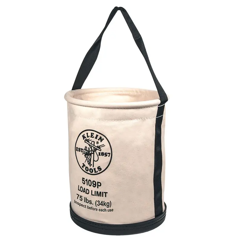 Klein Tools Wide Straight-Wall Bucket With Exterior Pocket (Model 5109P) 1
