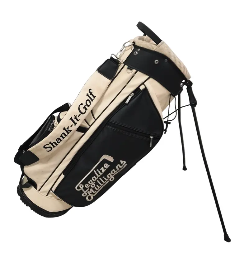 'Legalize Mulligans' Beige Golf Carry Bag 1