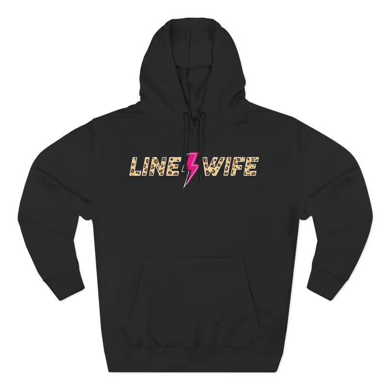 Line Wife Cheetah-Design Hoodie 1