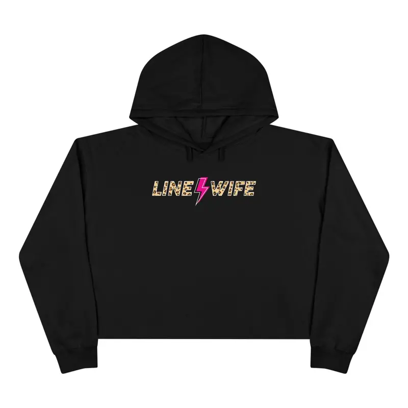 Line Wife Cheetah-Print Cropped Hoodie 1